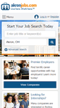 Mobile Screenshot of akronjobs.com